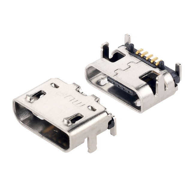 موصل Micro USB ذو 5 سنون DIP + SMT TYPE H2.9MM موصل Micro USB لشاحن Android for sale at factory direct price