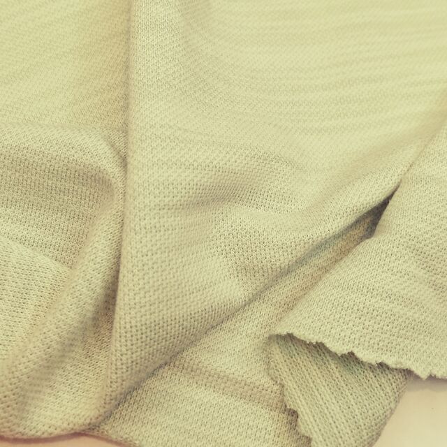Tejido de punto Piqué Interknit de algodón PIMA/Poliéster jaspeado/Spandex