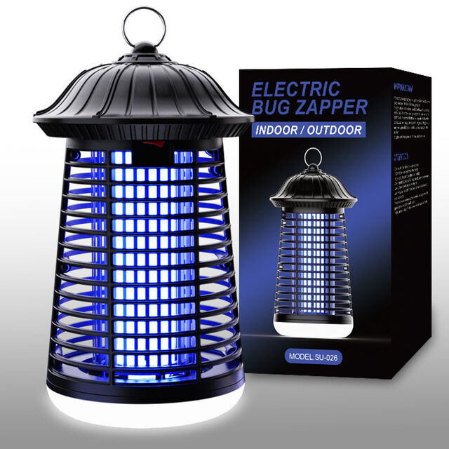 Lâmpada elétrica mata-mosquitos, UV à prova d'água IPX4, lâmpada elétrica física mata-mosquitos de plugue direto de 15W