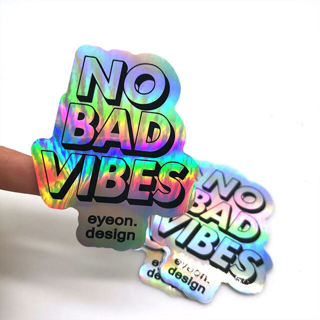 Etiquetas Adhesivas Holográficas Láser Personalizadas Anti-UV Transparentes - Etiquetas de Vinilo con Logotipo Impermeables y Duraderas para Exteriores