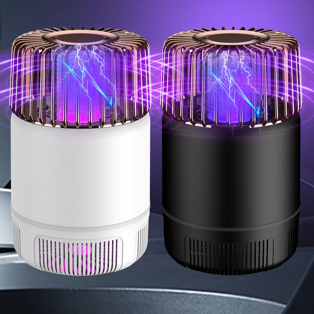 Lâmpada elétrica fotocatalítica para matar mosquitos em dormitórios, lâmpada repelente de mosquitos para uso doméstico em interiores, artefato para matar mosquitos.