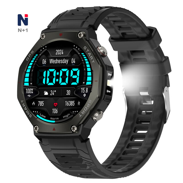 ساعة ذكية NMD01 مع تحديد المواقع GPS، شاشة HD 360*360، مكالمات، صحة، رياضات، ساعة ذكية عالية الأداء من حيث التكلفة