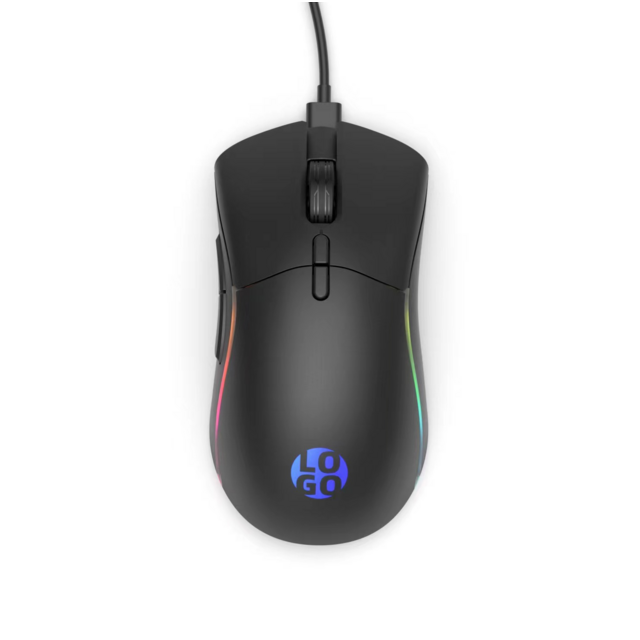 Gaming-Maus für Laptop-Zubehör, einstellbare DPI, 6D-Kabelmaus mit Hochleistungs-Steuerungs-IC