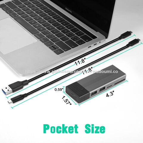 Boîtier SSD NVMe & NGFF M.2 Double Protocole Double Emplacement M.2 NVMe & M.2 SATA USB3.1 (Gen2)
