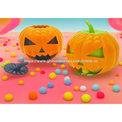Fabrik Großhandel kundenspezifisches Design Kürbis Süßigkeitenspender Halloween Süßigkeitenautomat