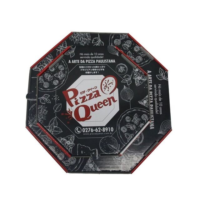 Boîtes à pizza octogonales avec logo et impression personnalisée, écologiques, à emballage personnalisé et à livraison rapide for sale at factory direct price