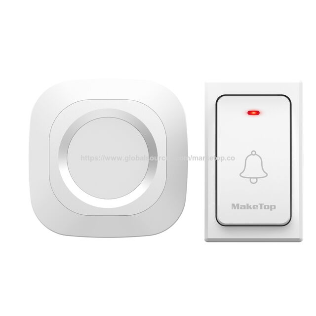 Timbre Inalámbrico Cinético - Sin Batería - Impermeable IP44 - 36 Melodías - 4 Niveles de Volumen - Ampliable hasta 6 Receptores