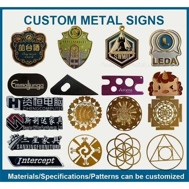 Papan Nama Logam Kustom dengan Cetak Logo, Vintage, Paduan Tembaga-Aluminium, Pelat Baja Tahan Karat for sale at factory direct price