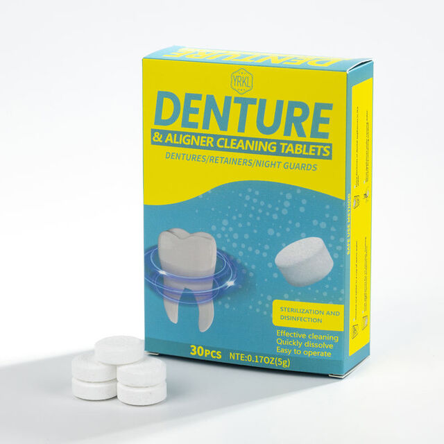 Brausetabletten zur Reinigung von kieferorthopädischen Retainern – Unsichtbarer Retainer-Reiniger mit Pfirsich-Minz-Geschmack, 120 Tabletten for sale at factory direct price