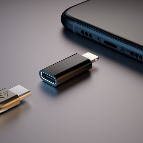 محول USB-C إلى Lightning يدعم الشحن السريع متوافق مع iPhone iPad iPod - تسليم فوري for sale at factory direct price