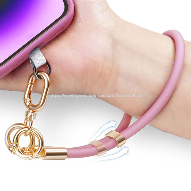 Heiß verkaufte Silikon-Handy-Lanyard-Bänder Handy-Handschlaufe Bunt für Universal-Handy