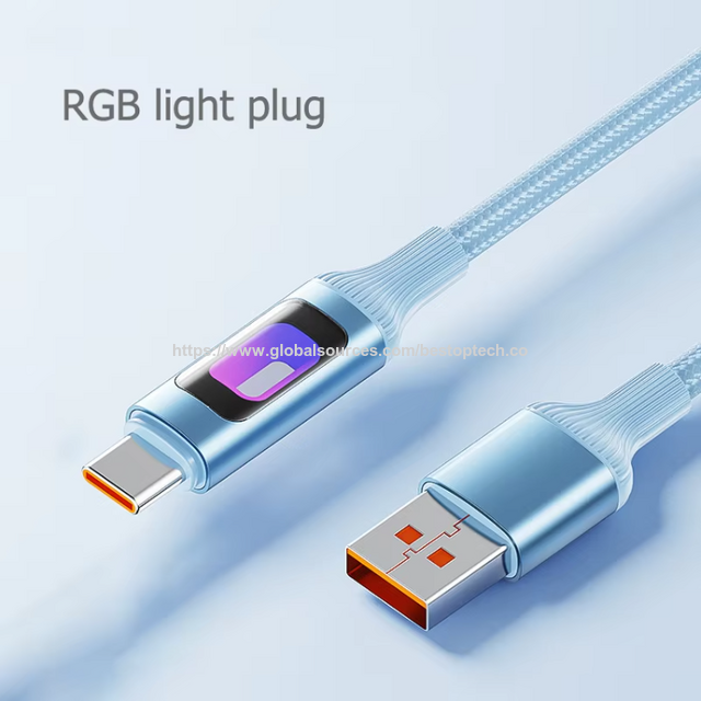 Cable de Carga Rápida Tipo-C 5A de Alta Calidad con Conductor de Cobre Puro y Cubierta de Nylon para Impresoras Compatible con IOS for sale at factory direct price