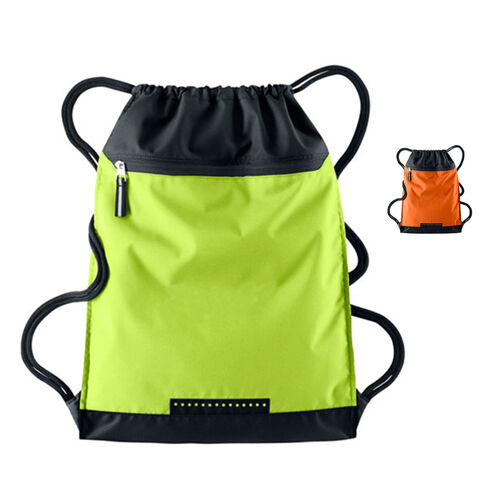 Mochila con cordón ajustable, tamaño 18*29*3cm. Diseños OEM/ODM son bienvenidos. Ideal para promociones y eventos. for sale at factory direct price