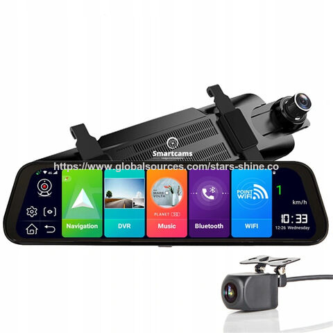 Prix usine WIFI 1080p miroir 9.66 pouces IPS écran tactile double caméra 4g caméra de tableau de bord de voiture pour véhicule/camion