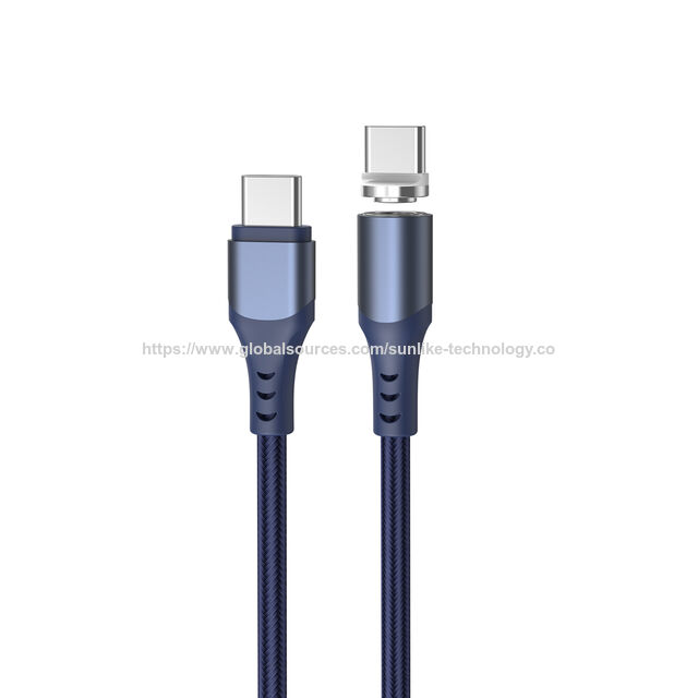 Cable Magnético al por Mayor, USB 2.0 PD 60W máx, 480 Mbps, Cable USB C a C con Soporte OEM y ODM, Operación con una Mano, para Conducción Segura for sale at factory direct price