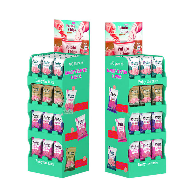 Custom Shape Store Display Cardboard Food Chocolate Shelves Carton ...
