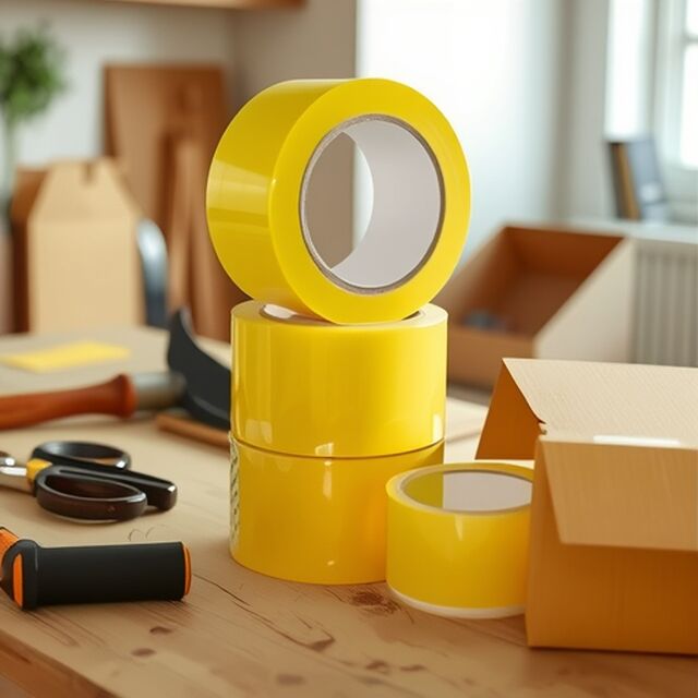 Hochviskoses, unzerbrechliches, großes, breites doppelseitiges Klebeband für Verpackung und Versiegelung im Industriebereich.