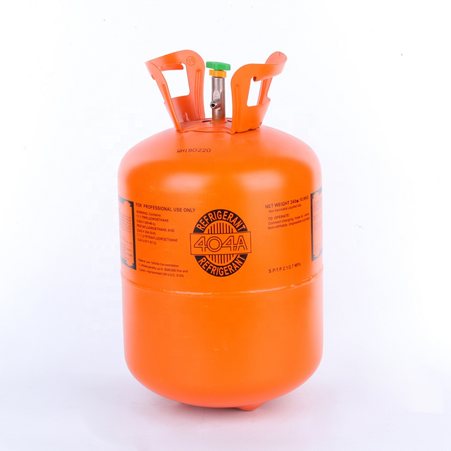 Fourniture en gros de gaz réfrigérant R404 Pureté 99,9% Bouteille de 13,6 kg