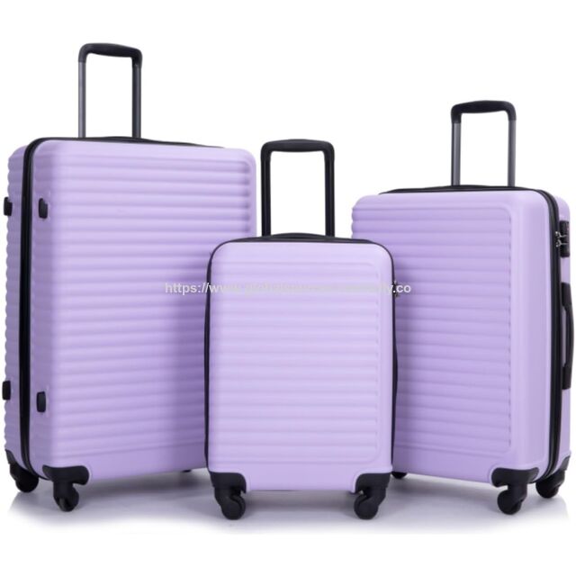 Ensemble de 3 Valises Légères ABS à Coque Dure avec Roues Pivotantes à 360°, Serrure Approuvée TSA, Bagage Trolley for sale at factory direct price