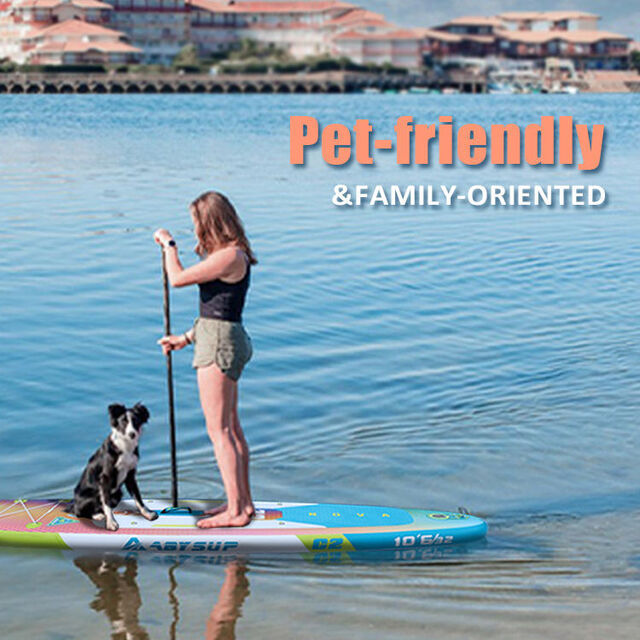 Diseño Libre OEM Tabla de Paddle Surf Hinchable Ancha y Estable para Pesca con Accesorios Duraderos para Entusiastas del Aire Libre
