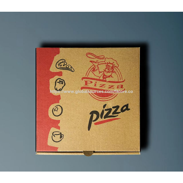 Boîtes à Pizza Personnalisées Haut de Gamme | Emballage en Carton Ondulé Écologique et Durable pour Restaurants, Vente à Emporter et Livraison for sale at factory direct price
