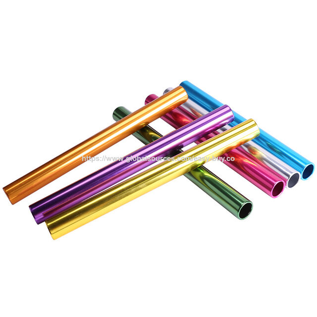 Relay batons Aluminum alloy baton oxidation plating standard adult competition baton transfer baton signal baton for sale at factory direct price