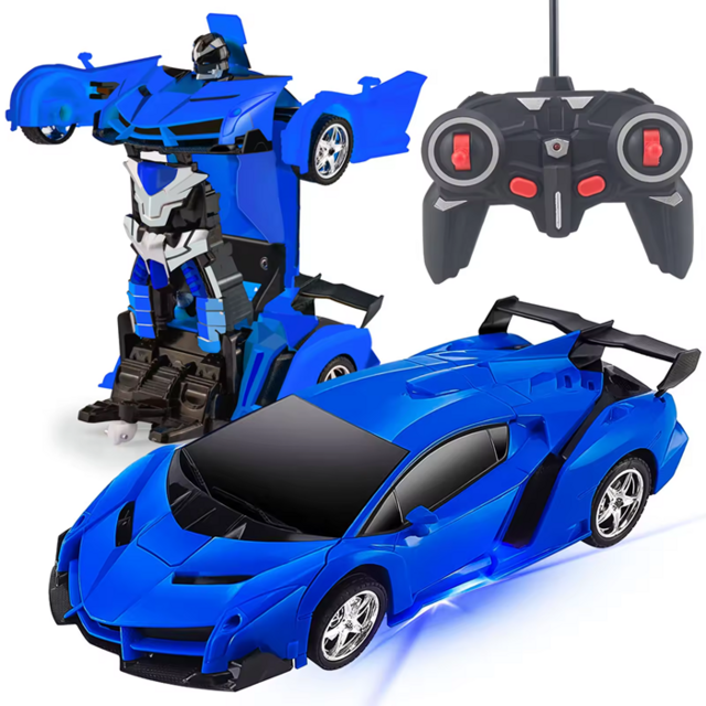 Coche Robot Transformable 2 en 1 a Escala 1/18 - Modelo de Vehículo Deportivo con Control Remoto - Juguete de Regalo para Niños for sale at factory direct price