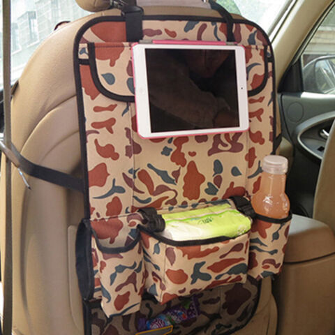 Organizador de coche, bolsillo para el respaldo del asiento trasero, bolsa de almacenamiento para maletero de coche, bolsa colgante de poliéster para coche for sale at factory direct price