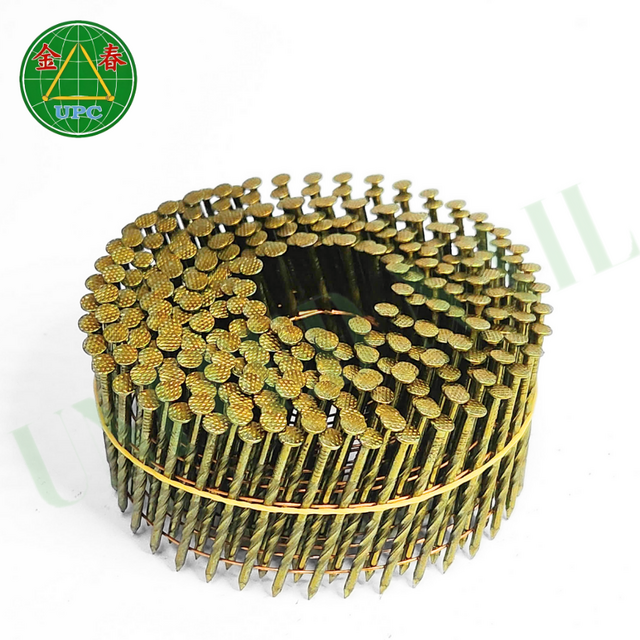Hochwertige 1-1/4-Zoll-Coilnägel in großen Mengen mit glattem Schaft und langlebigem, geriffeltem Kopf für Paletten, gut geeignet für Nagelgeräte aus Vietnam