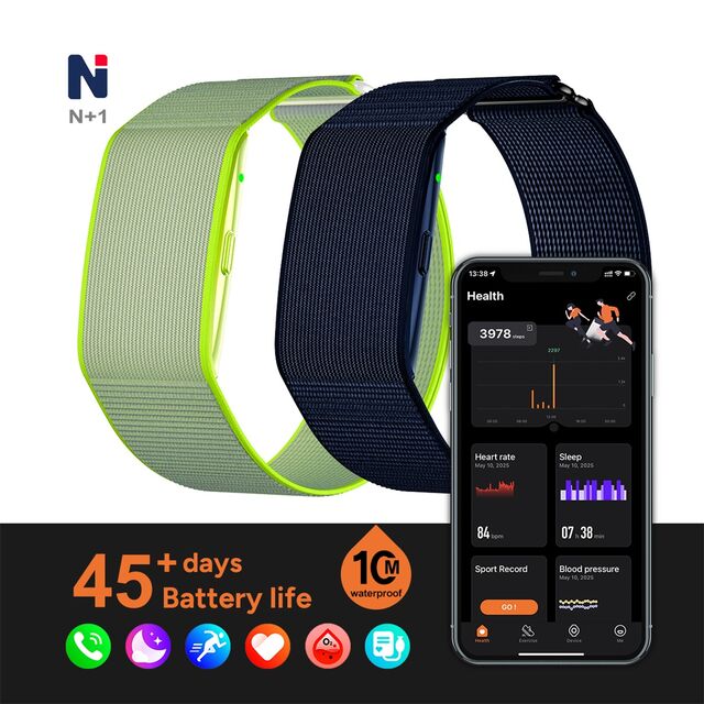 Pulseira Inteligente Dropshipping NSQ12: Saúde e Fitness Leve, À Prova D'Água 1ATM, Relatório de Saúde com IA, Fabricada em Shenzhen