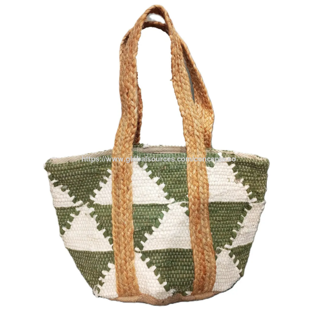 Kai Dreieckige Strandtasche aus Baumwolle. Modell-Nr. CK24255566