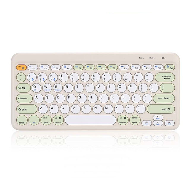 Ensemble Clavier et Souris sans Fil Silencieux et Slim | Combo Rechargeable 2.4G + Double Bluetooth pour Ordinateurs de Bureau et Portables