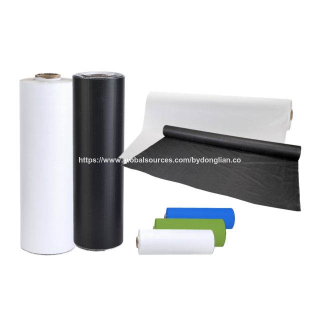 Lembaran PVC / Film PVC Material Panel Udara Kustom, Penandaan Warna Solid Hitam Putih 6Mil/8Mil/10Mil 100 yard/200 yard/300 yard for sale at factory direct price