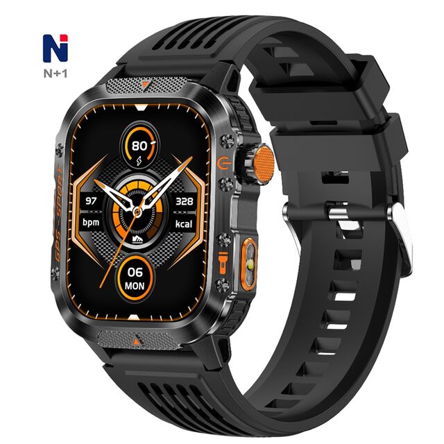 NTC10 Sport Smartwatch mit 540mAh Akku, Taschenlampe, GPS, Barometer, Höhenmesser, Kompass und 3ATM Wasserdichtigkeit – Jetzt auf TikTok! for sale at factory direct price
