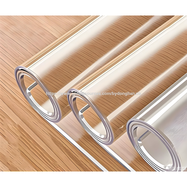Lembaran PVC Bening Grosir 1mm/2mm/3mm - Taplak Meja PVC Transparan, Penutup Meja Lembut, Pelindung Meja dalam Gulungan for sale at factory direct price