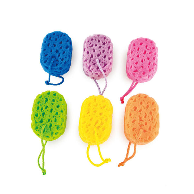 Prix Promotionnel Faible MOQ Éponges de Bain en Forme de Fruits pour Enfants, Exfoliantes pour le Corps, Éponge Luffa Douce pour Bébé