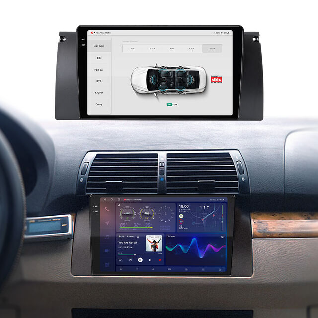 Rádio de carro Android Apple Carplay sem fio de baixo preço no atacado para BMW Série 5 X5 E39 E53 M5 1996-2006