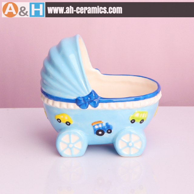 Caixa de Armazenamento para Hamster, Acessório para Pequenos Animais de Estimação, Cesto de Carrinho de Bebê de Cerâmica, Recipiente de Armazenamento Multiuso, Detalhe de Decoração para Casa, Presente Bonito
