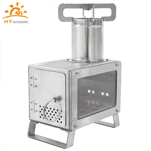 Mini Poêle à Bois Portable de Bureau - Chauffage de Tente de Camping, Barbecue, Cuisine, Combustible de Charbon de Bois, Conception Pliable, Vente en Gros for sale at factory direct price