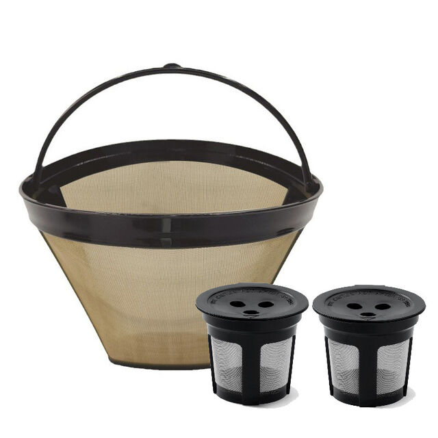 Wiederverwendbarer Kaffeefilter aus 304 Edelstahl, kegelförmiger Kaffeefilter for sale at factory direct price