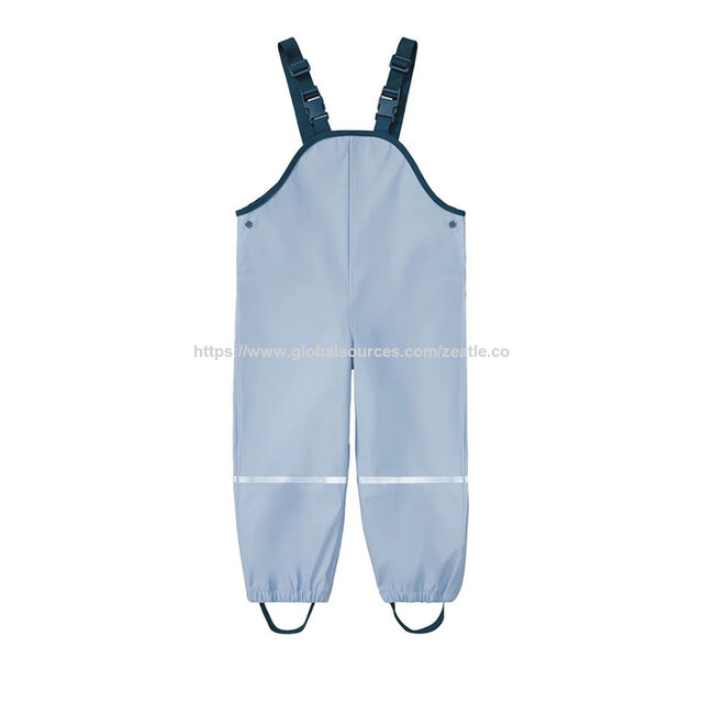 Venta al por mayor de petos impermeables para niños, tirantes ajustables, petos y monos a prueba de viento