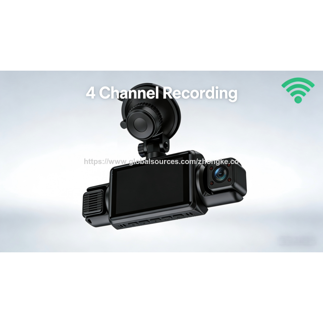 Fabricante de Dash Cams de Alta Calidad, Cámara para Coche con Grabación de 4 Canales con OEM/ODM, Sensor G, Monitor de Estacionamiento, WiFi Compatible