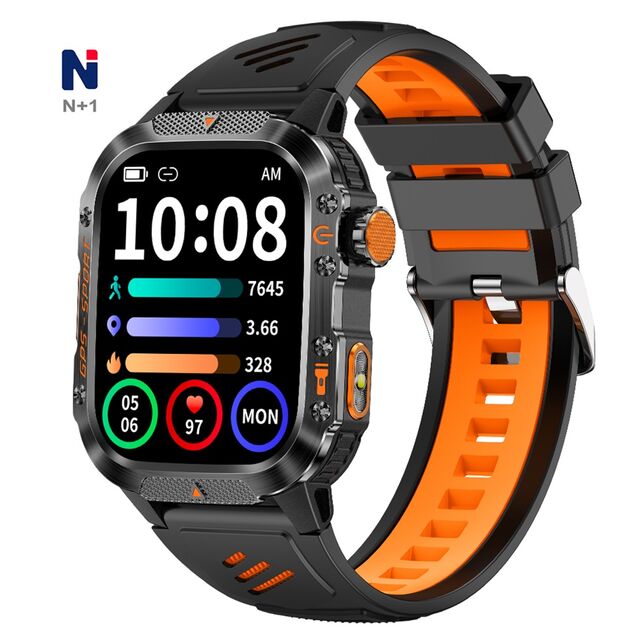 Smartwatch mit Sprachassistent, Kalorien-Tracker NTC10, 540mAh Akku, Taschenlampe, GPS, Barometrischer Höhenmesser, Kompass, 3ATM auf Tiktok for sale at factory direct price
