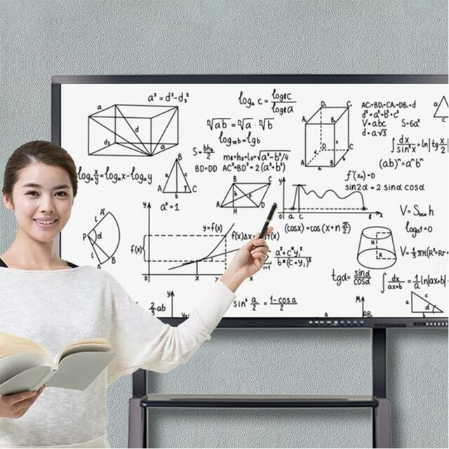 Sala de conferências CPU i5-12th 8+128GB | Ecrã tátil LED de 110" | Sistema duplo Windows Android 16 | Quadro branco eletrónico