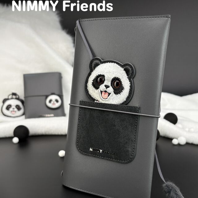Nimmy Nueva Colección de Mascotas Adorables de Ojos Grandes: Set de Cuaderno Temático con Bolsillo de Panda 3D, Bolígrafo con Marcador, Papelería Perfecta para Regalo for sale at factory direct price