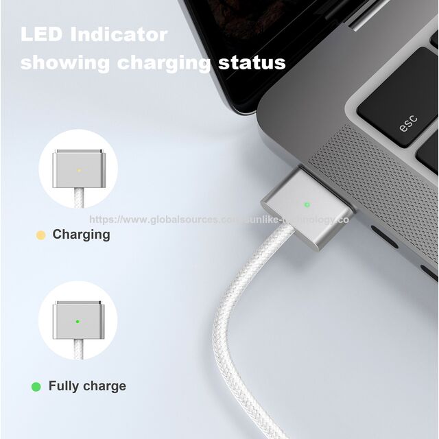 Wholesale,Sunlike USB C to Magsafe 3 Cable, Fast Charging Cable, LED indicator, PD140W, Cable for MacBook, Compatibility for sale at factory direct price