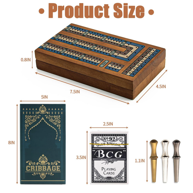 Faltbares Cribbage-Spielset aus Holz, Reise-Cribbage-Brett mit Aufbewahrung, klassisches Holzbrettspiel für Reisen for sale at factory direct price