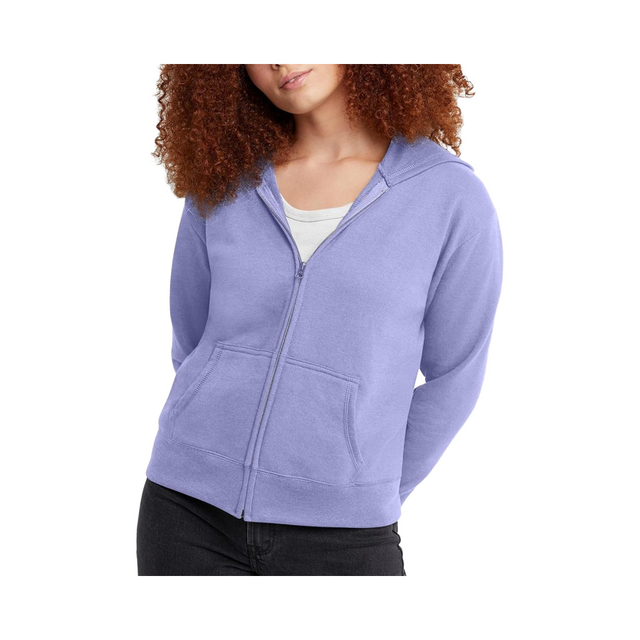 Sweat à Capuche Zippé en Molleton pour Femme, Vente Directe d'Usine