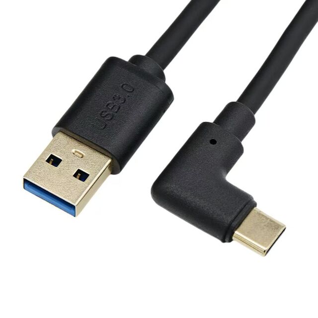 Cable de Datos Micro USB de Alta Velocidad con Ángulo Recto de 90 Grados y Blindaje de Cobre Estañado para Gaming Android
