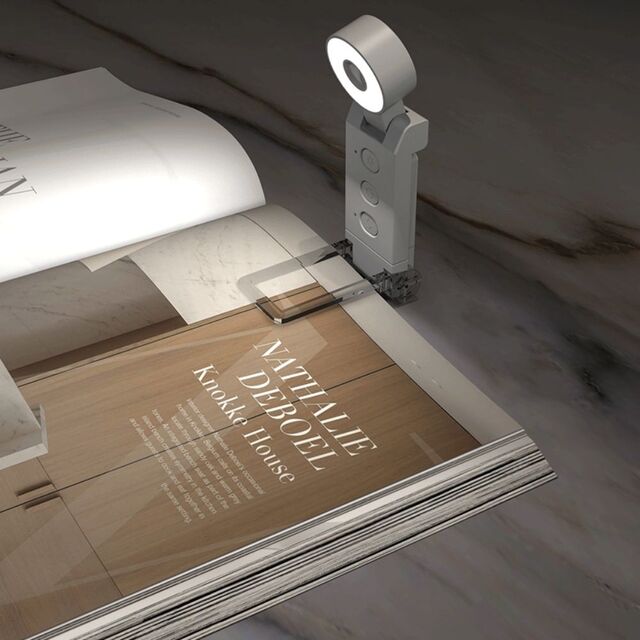USB Rechargeable LED Book Light - Clip On Reading Lamp